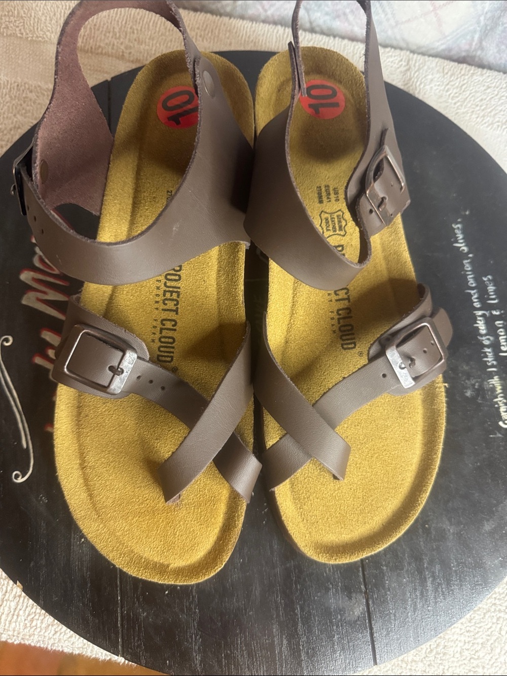 Brown Women’s Strappy Buckle Sandals -